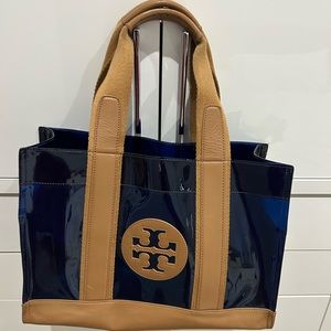 Tory Burch tote (leather and plastic)